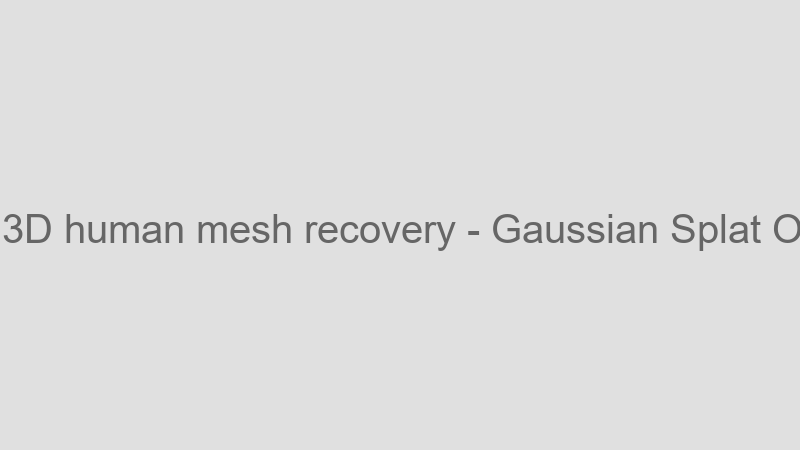 Gaussian Splat Output