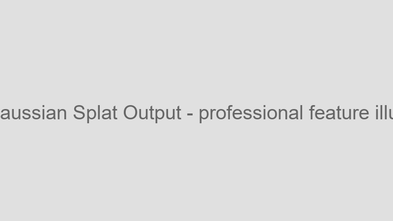 Gaussian Splat Output