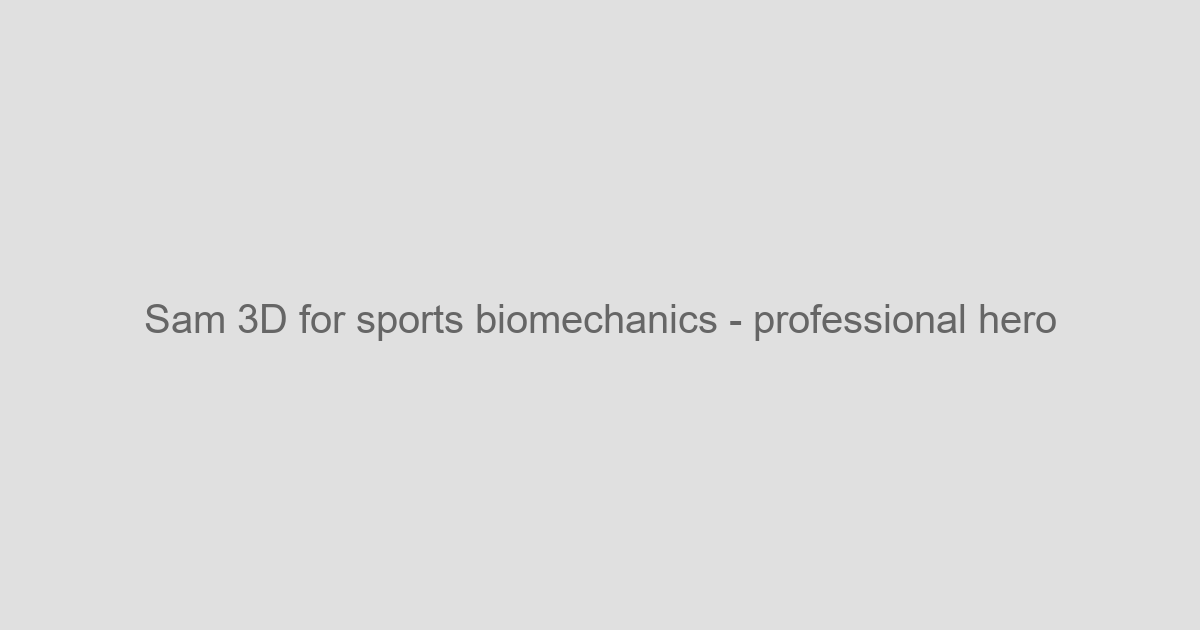 SAM 3D for Sports Biomechanics - Meta AI - AI Industry Applications Tool Screenshot